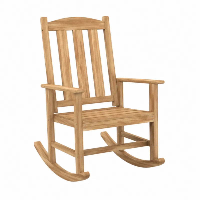 Fotel bujany z drewna tekowego 58 cm x 96 cm x 117 cm